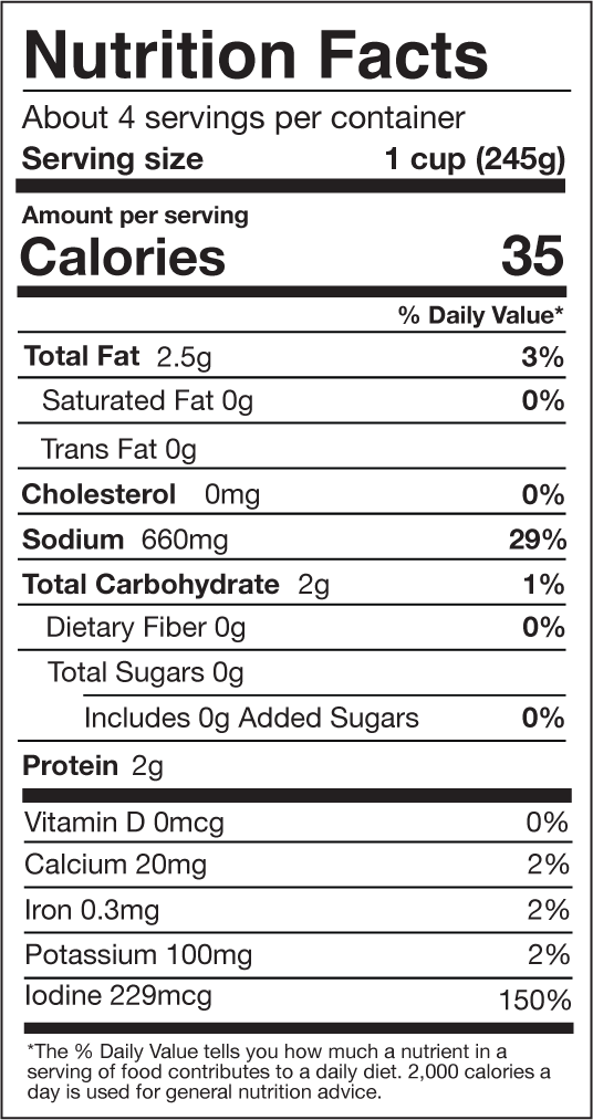 see nutrition tab for full nutrition information.