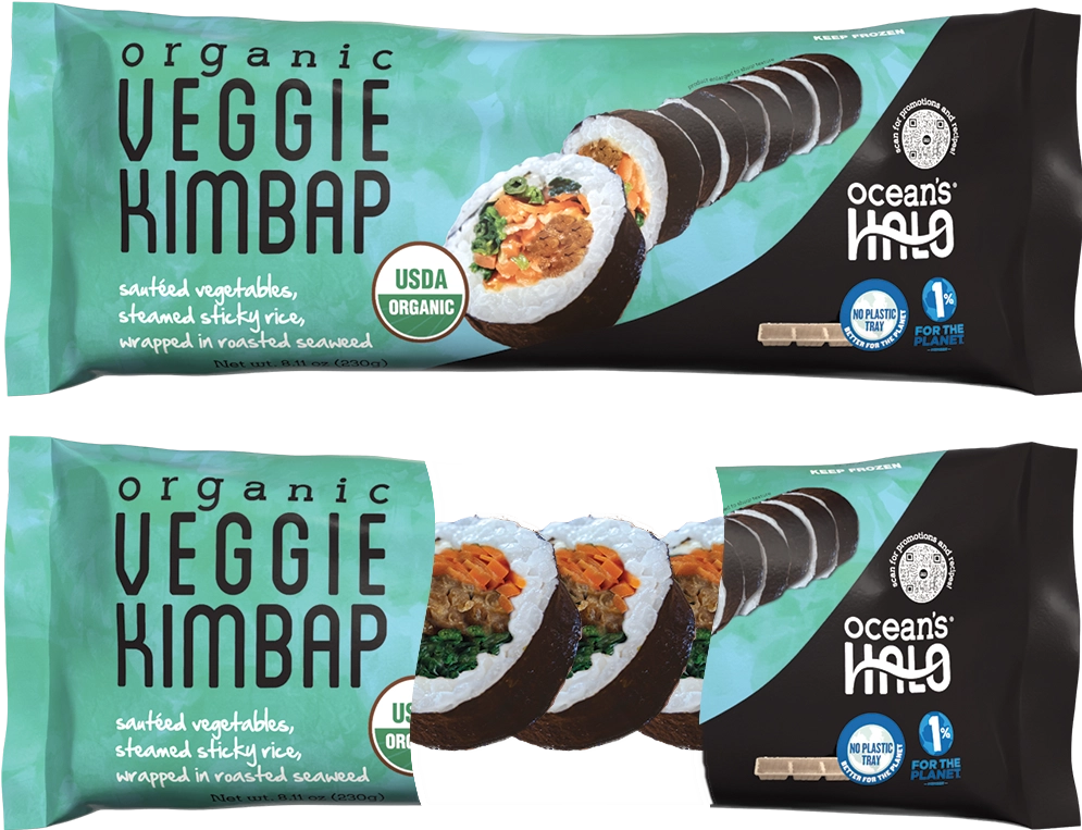 Organic veggie kimbap roll