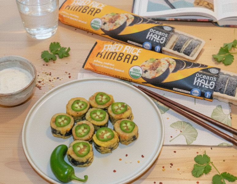 Organic frozen Kimbap fried rice