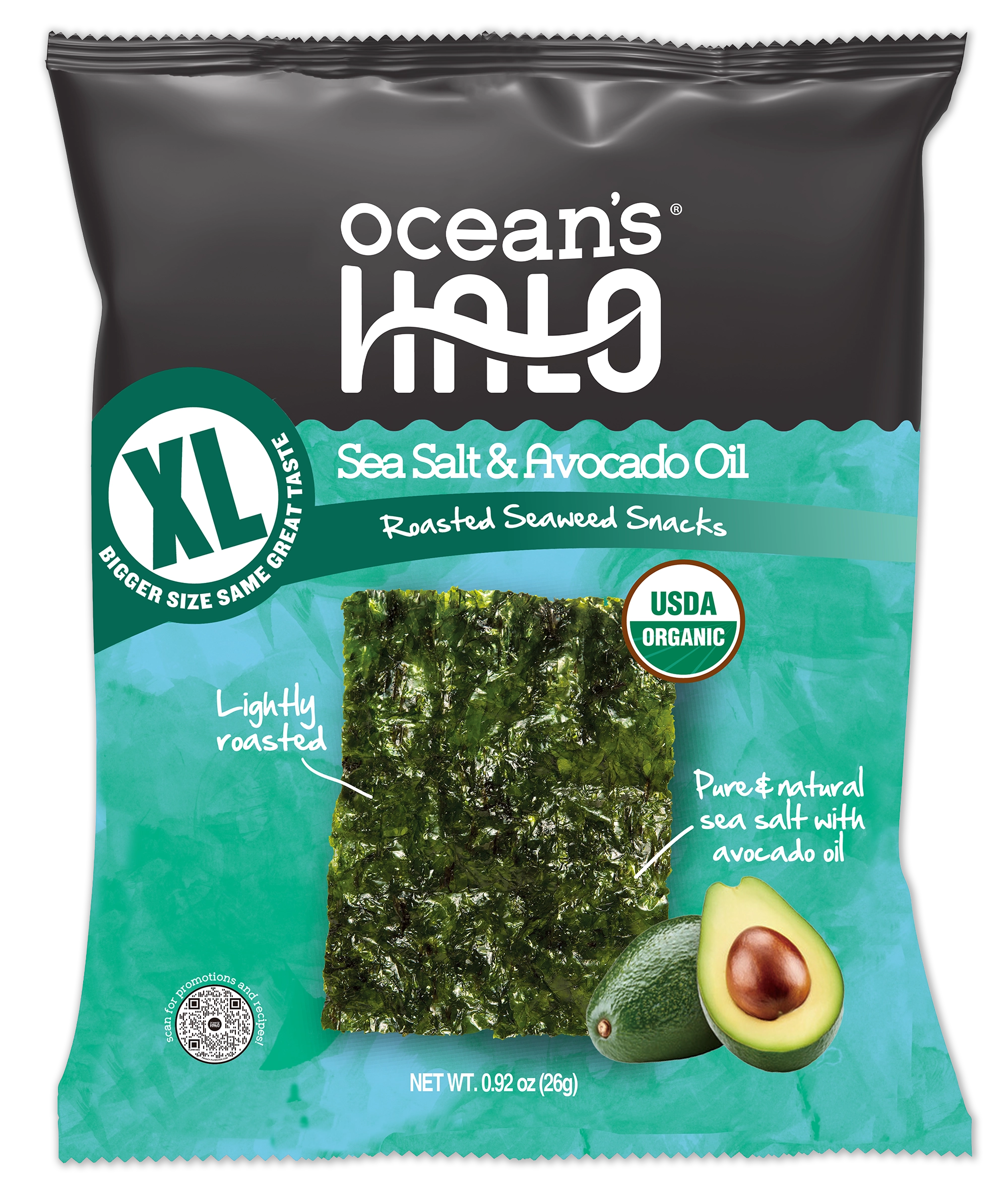 Organic sea salt & avocado oil seaweed snacks