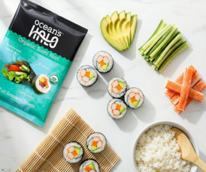 California sushi roll and its ingredients